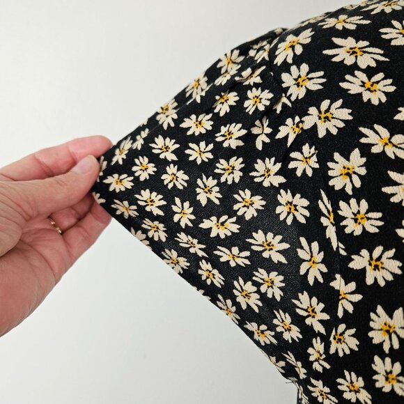 American Eagle Outfitters Skater Babydoll Mini Dress Womens Size S/P Floral - Picture 8 of 10